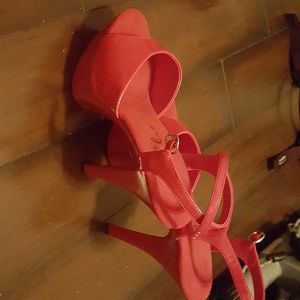 Ellie Red Platform Heels